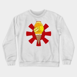 Sunburst Orange Ice Cream Cone Crewneck Sweatshirt